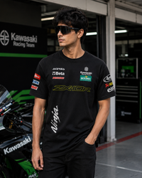 KRT Ninja 2.0 Moto GP Racing Team Black Cotton T-shirt