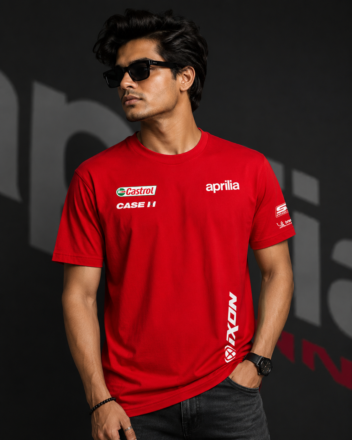 A Racing 2.0 Red Cotton T-shirt