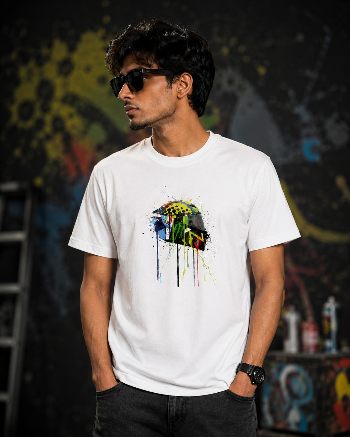 VR 46 Helmet Art Cotton T-shirt
