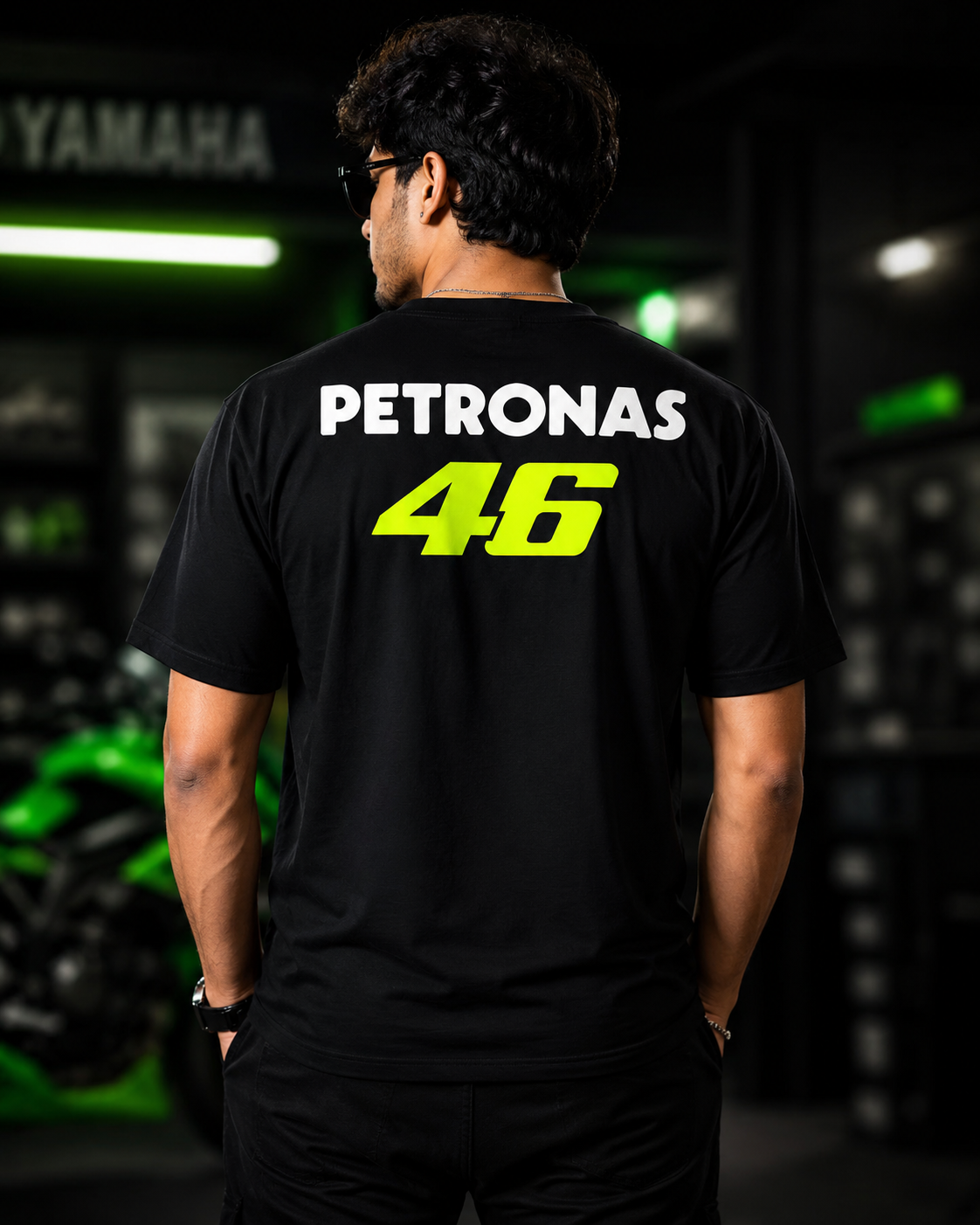 Valentino Rossi Black Cotton T-shirt