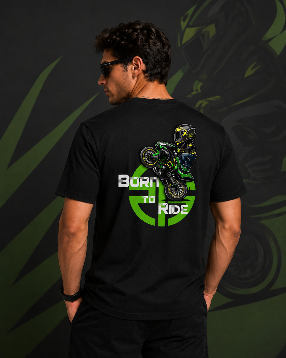 KRT Ninja ZX-6R Fan Art Black Cotton T-Shirt