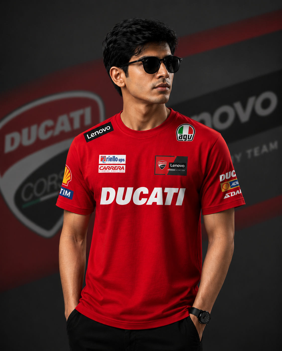 Fransco Pecco Edition Inspired Red Cotton T-shirt