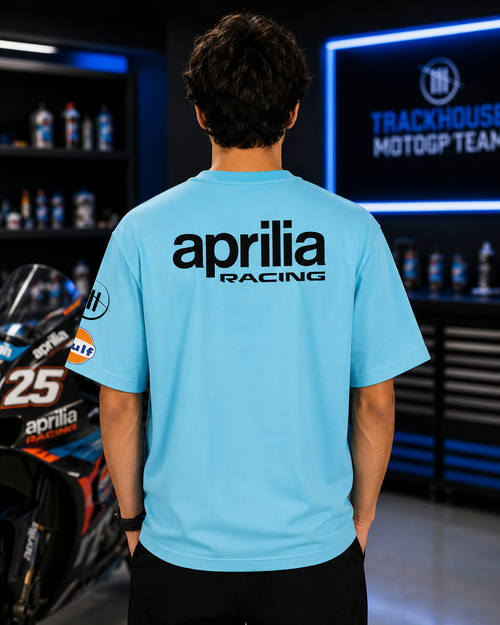 A  Racing Edition Inspired Oversize light blue Cotton T-shirt