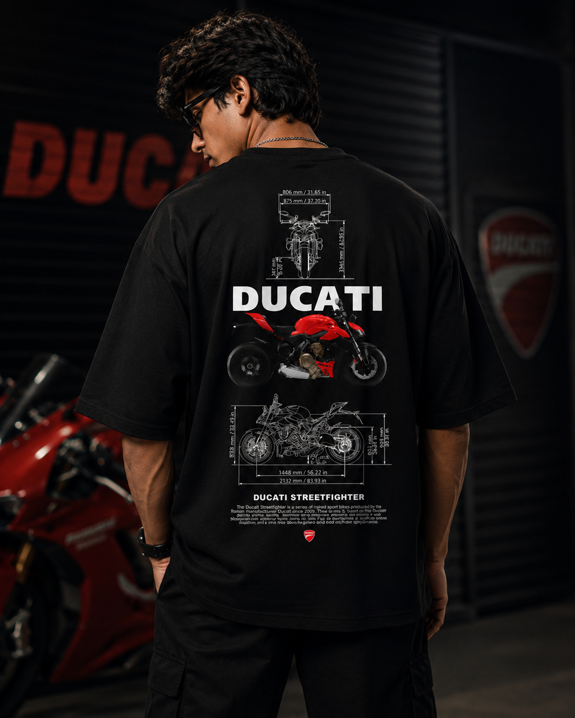 D Street fighter Art Oversize Cotton T-shirt