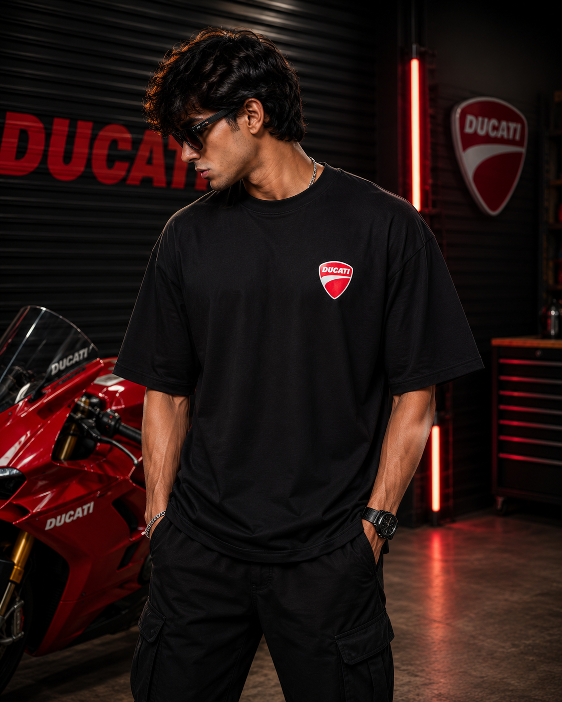 D Panigale Art Oversize Cotton T-shirt
