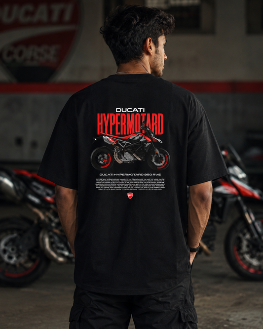 D Hypermotard Art Oversize Cotton T-shirt