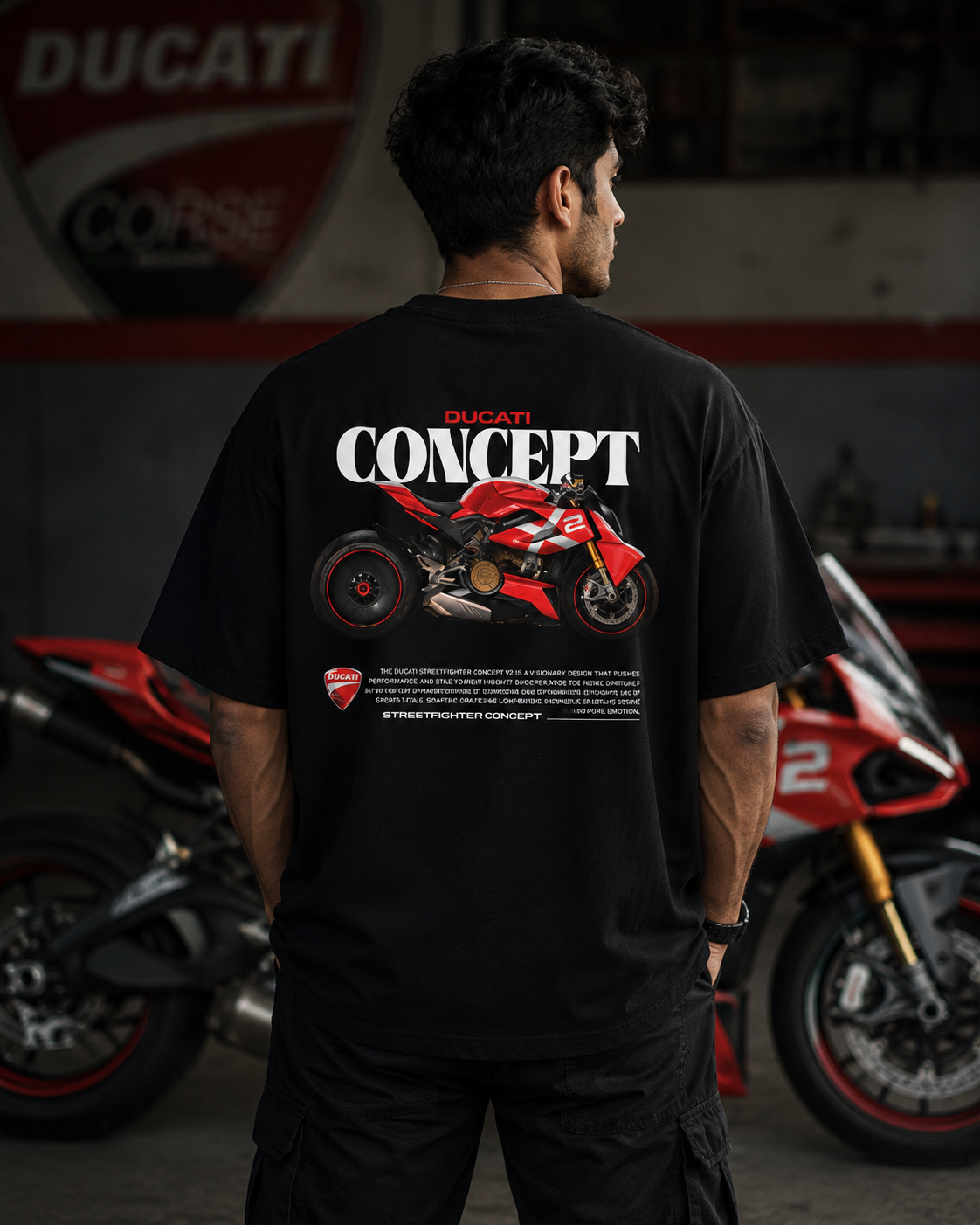D concept Art Oversize Cotton T-shirt