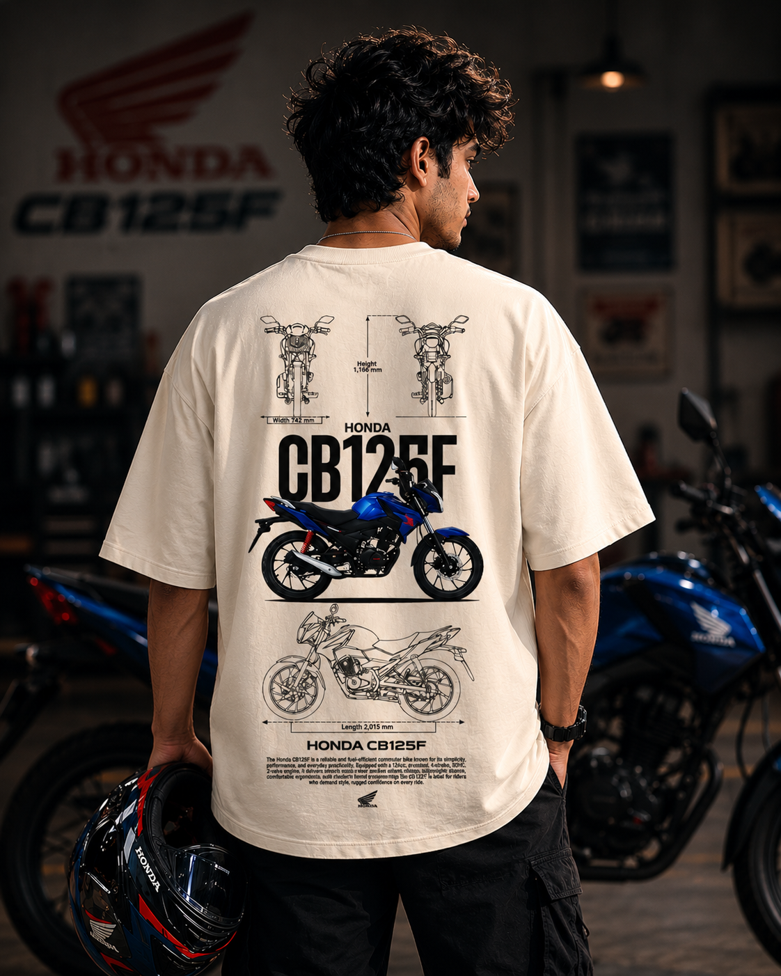 CB 125F Art Oversize Cotton T-shirt