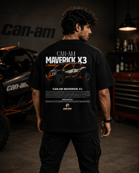 CAN-AM Maverick X3 SxS Art Oversize Cotton T-shirt