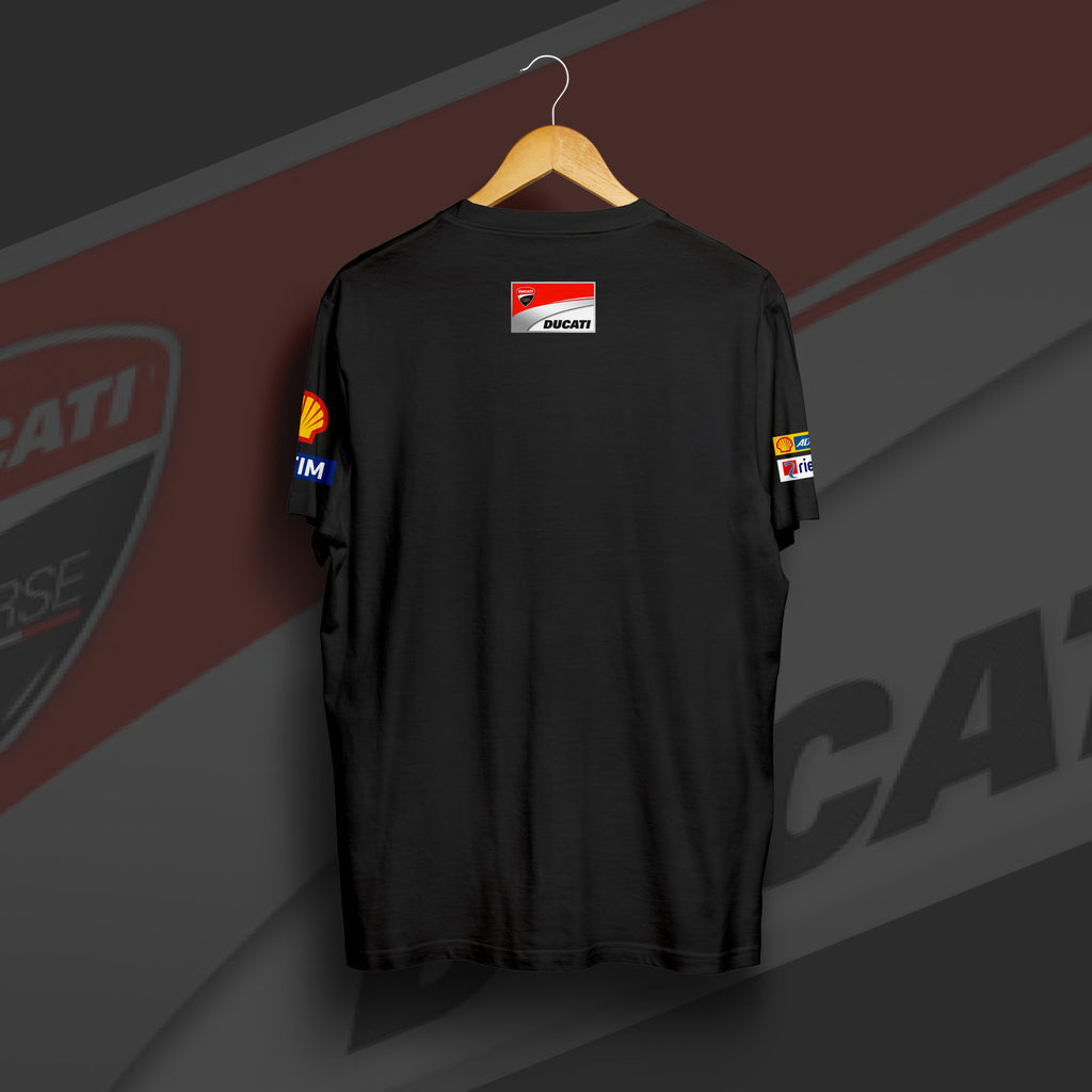 D Moto GP Racing Team Black Cotton T-shirt