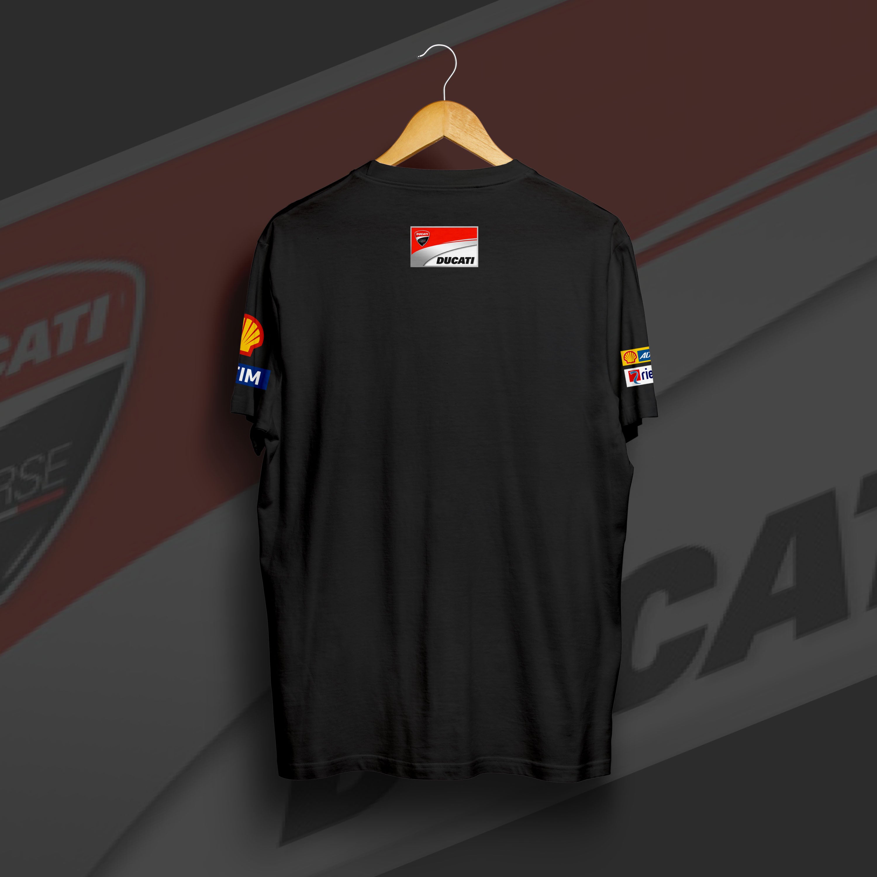 D Moto GP Racing Team Black Cotton T-shirt