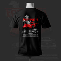 F  ENZO Inspired Art Black Cotton T-shirt