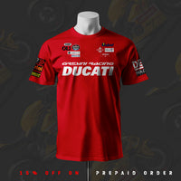 D Gresini Racing Inspired Red Cotton T-shirt