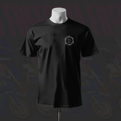 Ride like a queen Yamaha Girl Art Black Cotton T-shirt