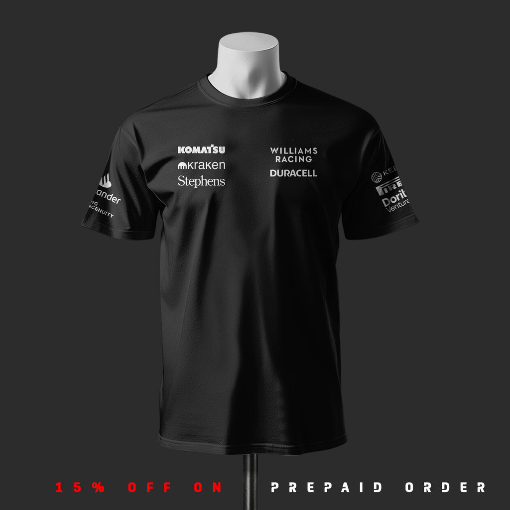 Carlos Sainz Inspired Black Cotton  T-shirt