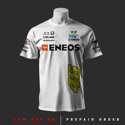 Valentino Rossi VR46 White Cotton T-Shirt