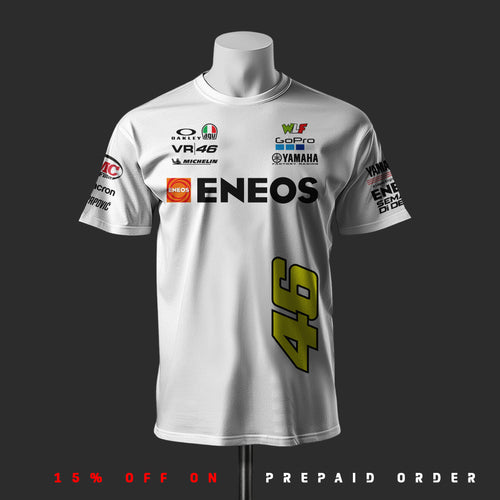 Valentino Rossi VR46 White Cotton T-Shirt