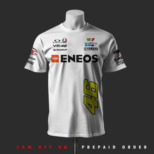 Valentino Rossi VR46 White Cotton T-Shirt