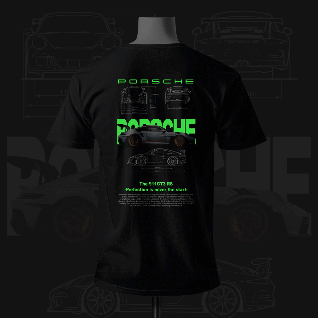 P Inspired Art with Night Glow Black T-shirt