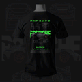 P Inspired Art with Night Glow Black T-shirt