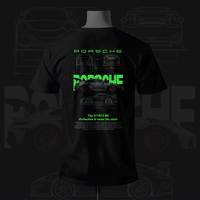 P Inspired Art with Night Glow Black T-shirt