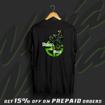 Kawasaki Ninja ZX-6R Fan Art Black Cotton T-Shirt