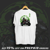 KRT Ninja ZX-10R Fan Art White Cotton T-Shirt