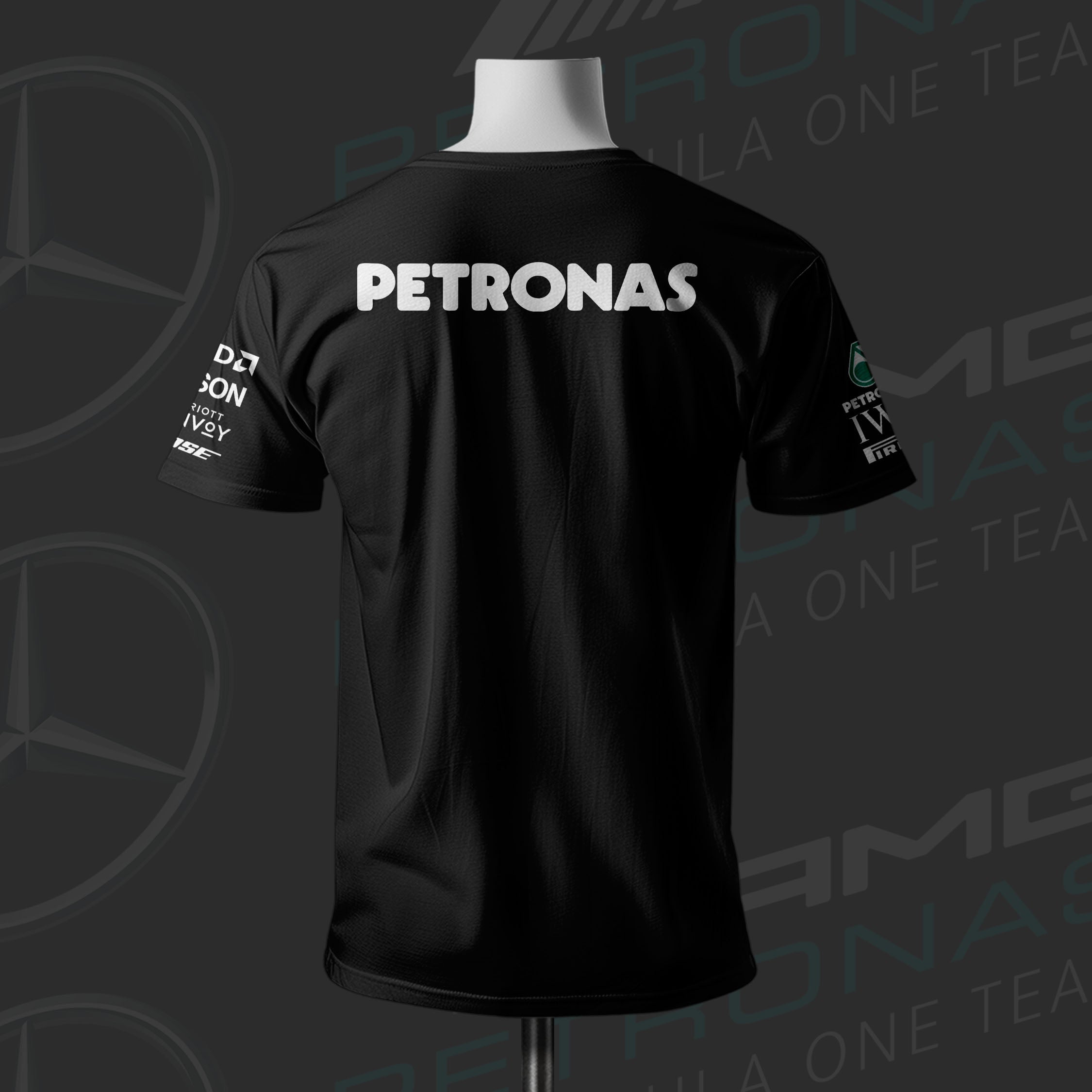 Legend's Vintage F1 Racing Team Black Cotton T-shirt