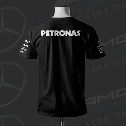 Lewis Hamilton F1 Racing Team Black Cotton T-shirt