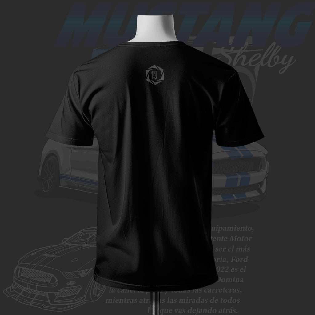 Shelby Inspired Art Black Cotton T-shirt