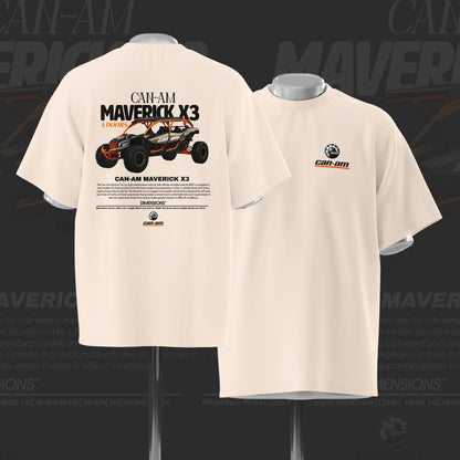 CAN-AM Maverick X3 SxS Art Oversize Cotton T-shirt