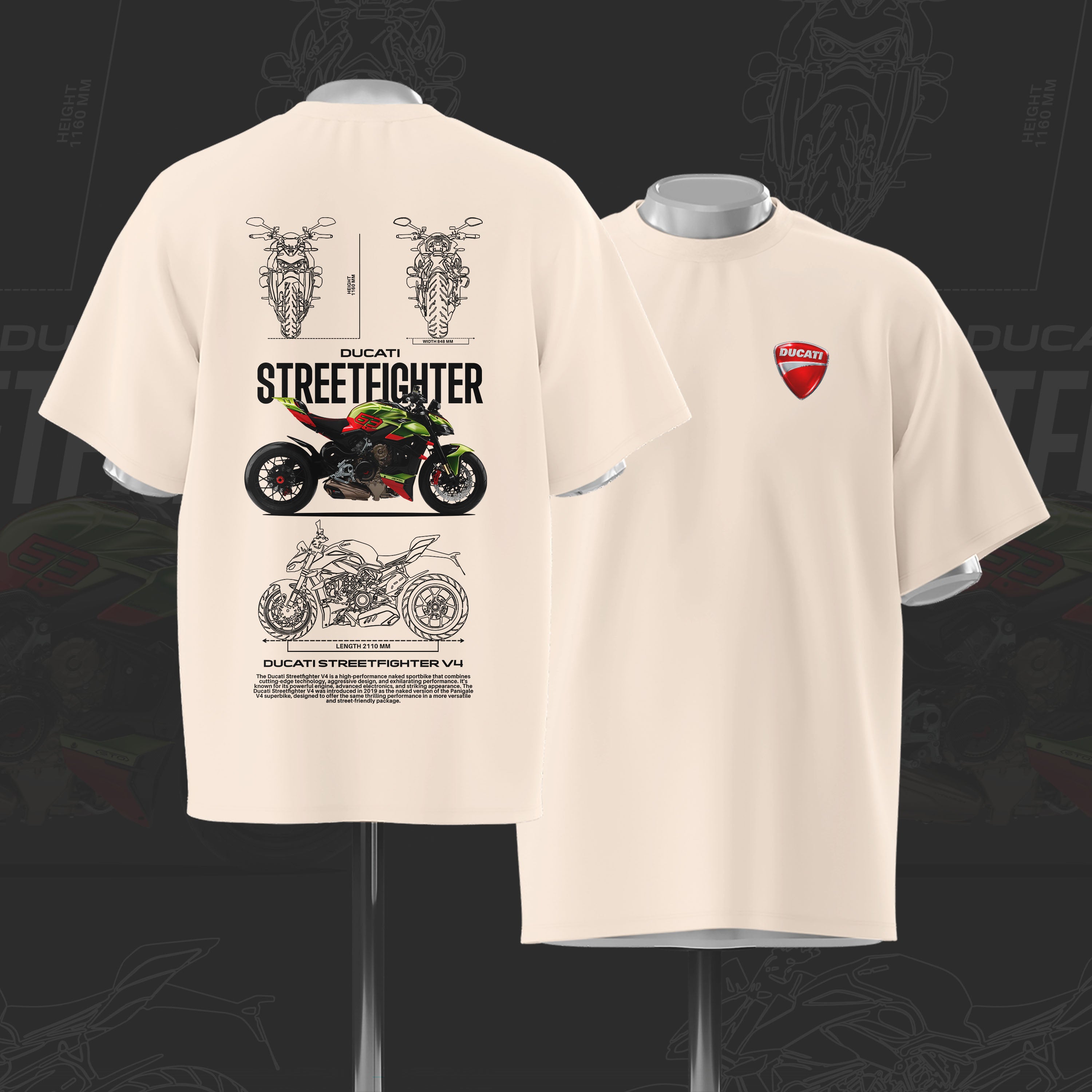 D Street fighter Art Oversize Cotton T-shirt 2.0