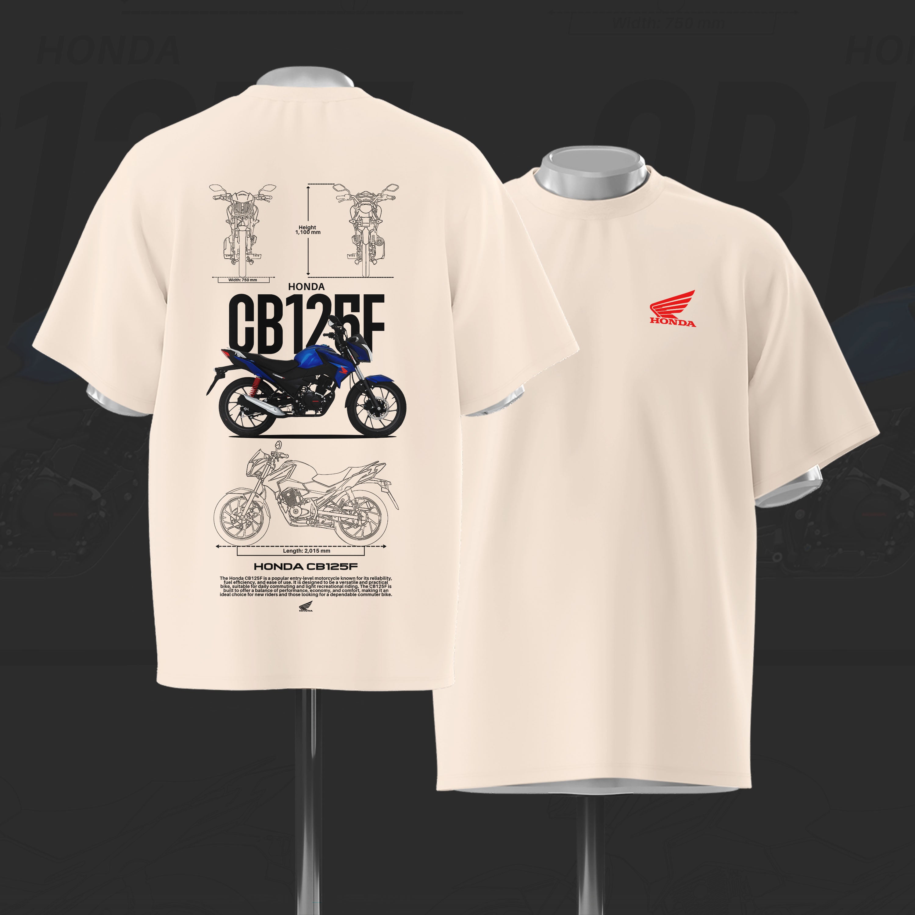 CB 125F Art Oversize Cotton T-shirt
