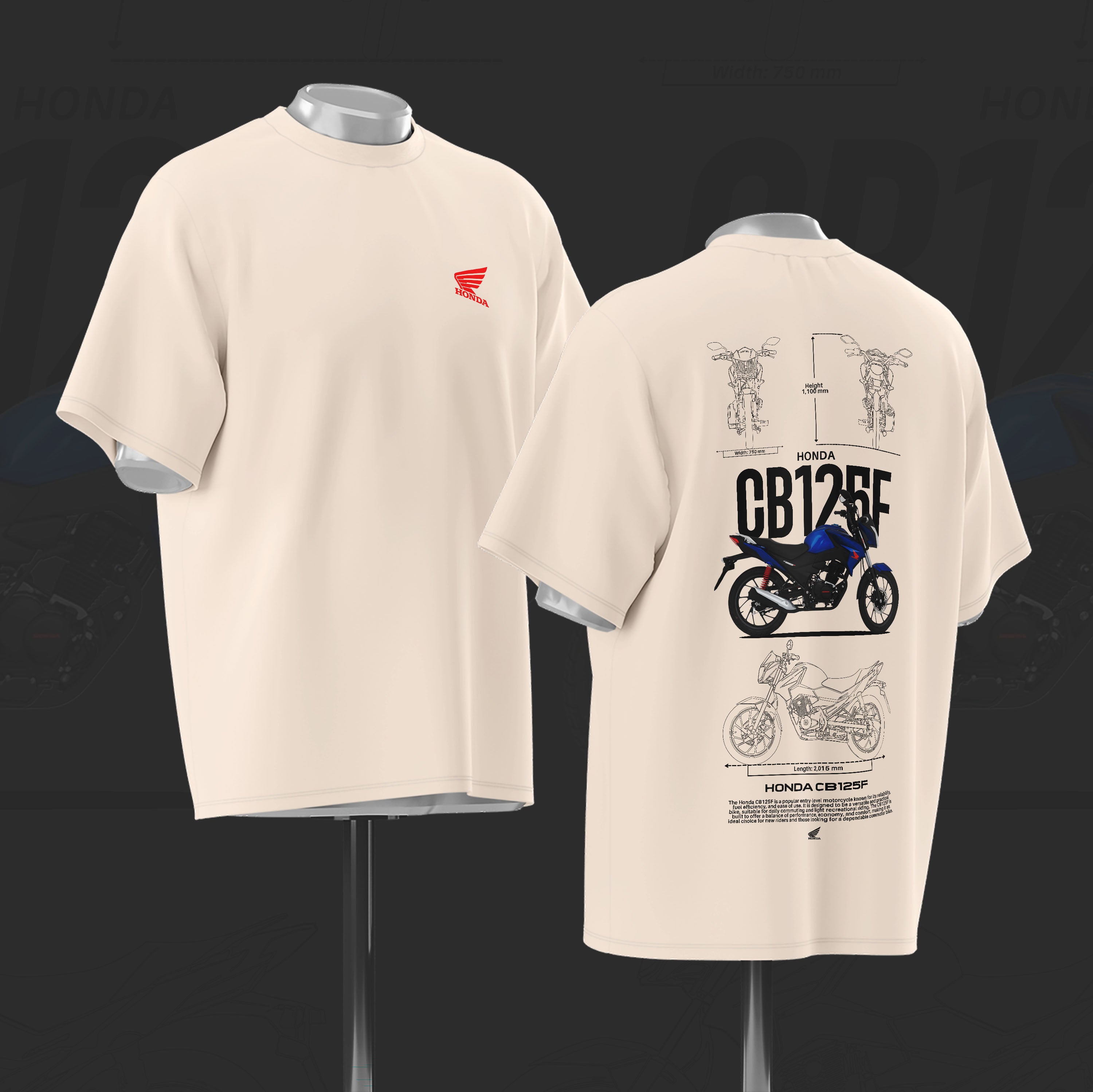 CB 125F Art Oversize Cotton T-shirt