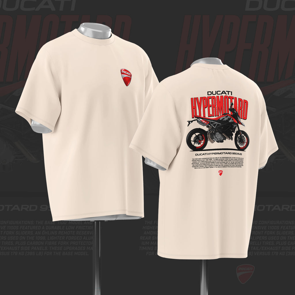 D Hypermotard Art Oversize Cotton T-shirt