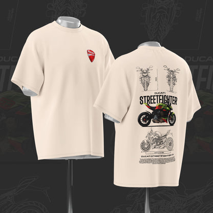 Ducati Street fighter Art Oversize Cotton T-shirt 2.0