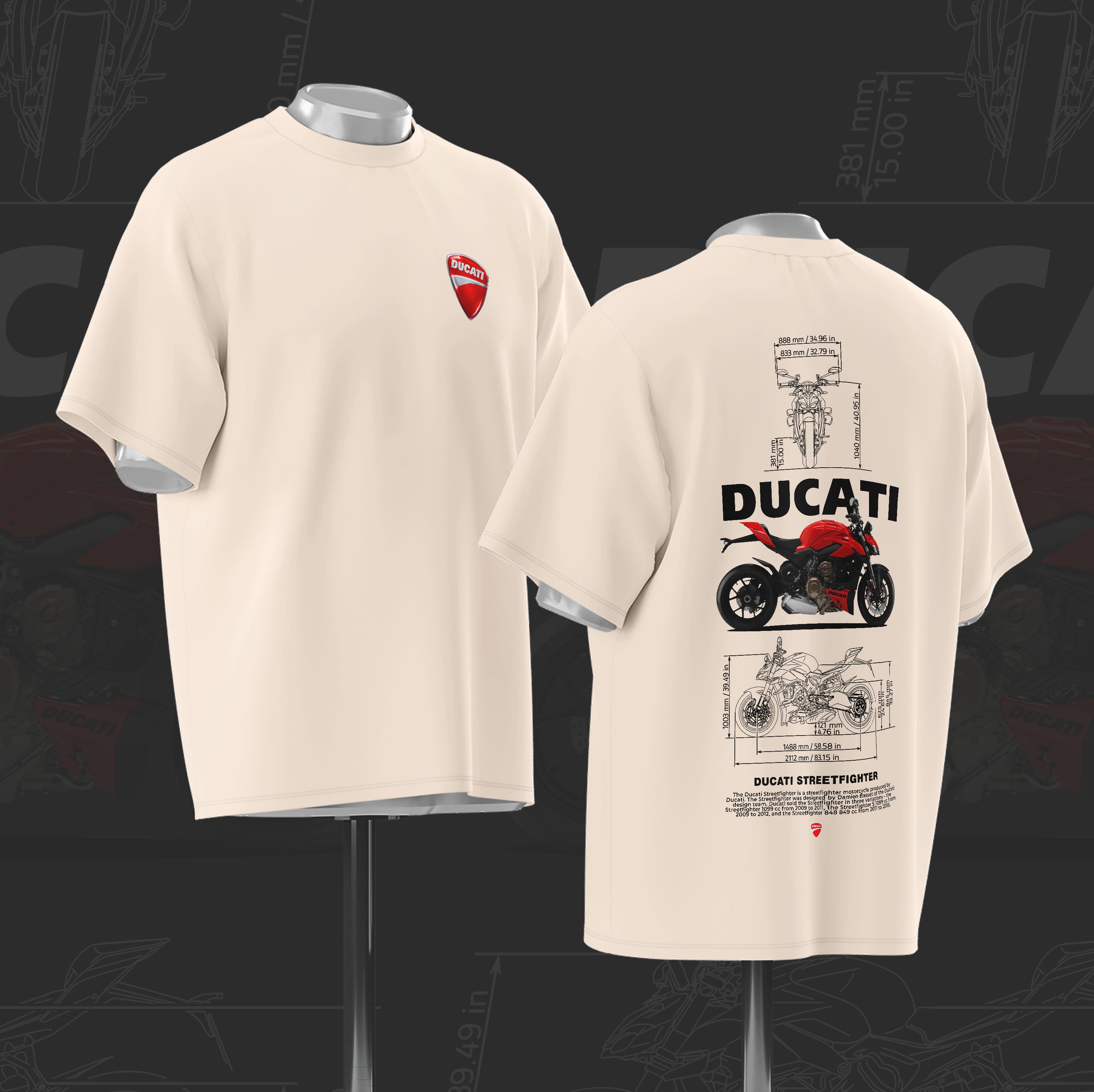 D Street fighter Art Oversize Cotton T-shirt