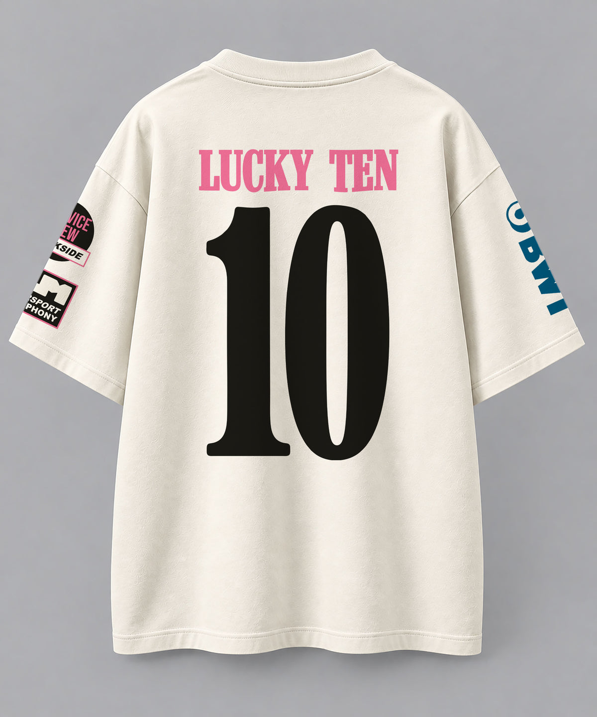 Duke+Dexter Vintage Edition Oversize Off White Cotton T-shirt