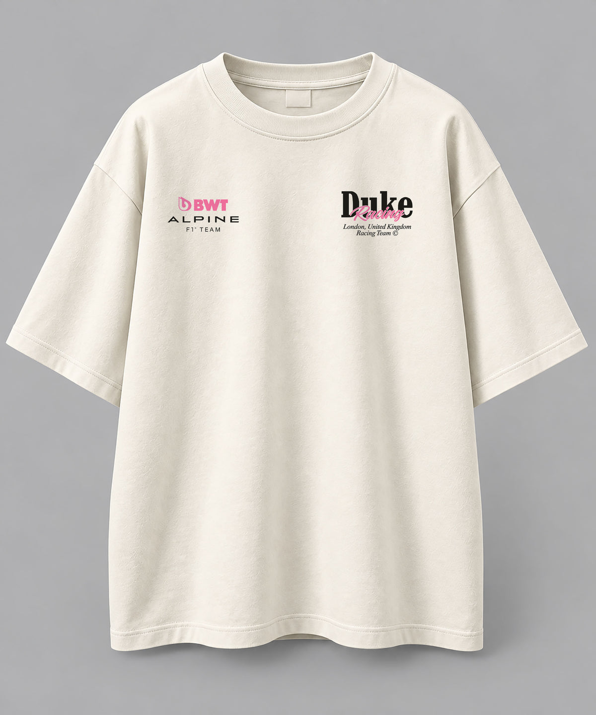 Duke Racing Vintage Edition Oversize Off White Cotton T-shirt