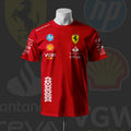 Charles Leclerc F1 racing team Inspired Cotton Red T-shirt