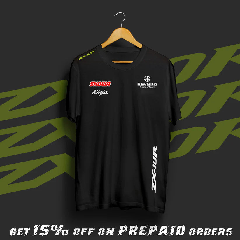 KRT Moto GP Racing Team Black Cotton T-shirt