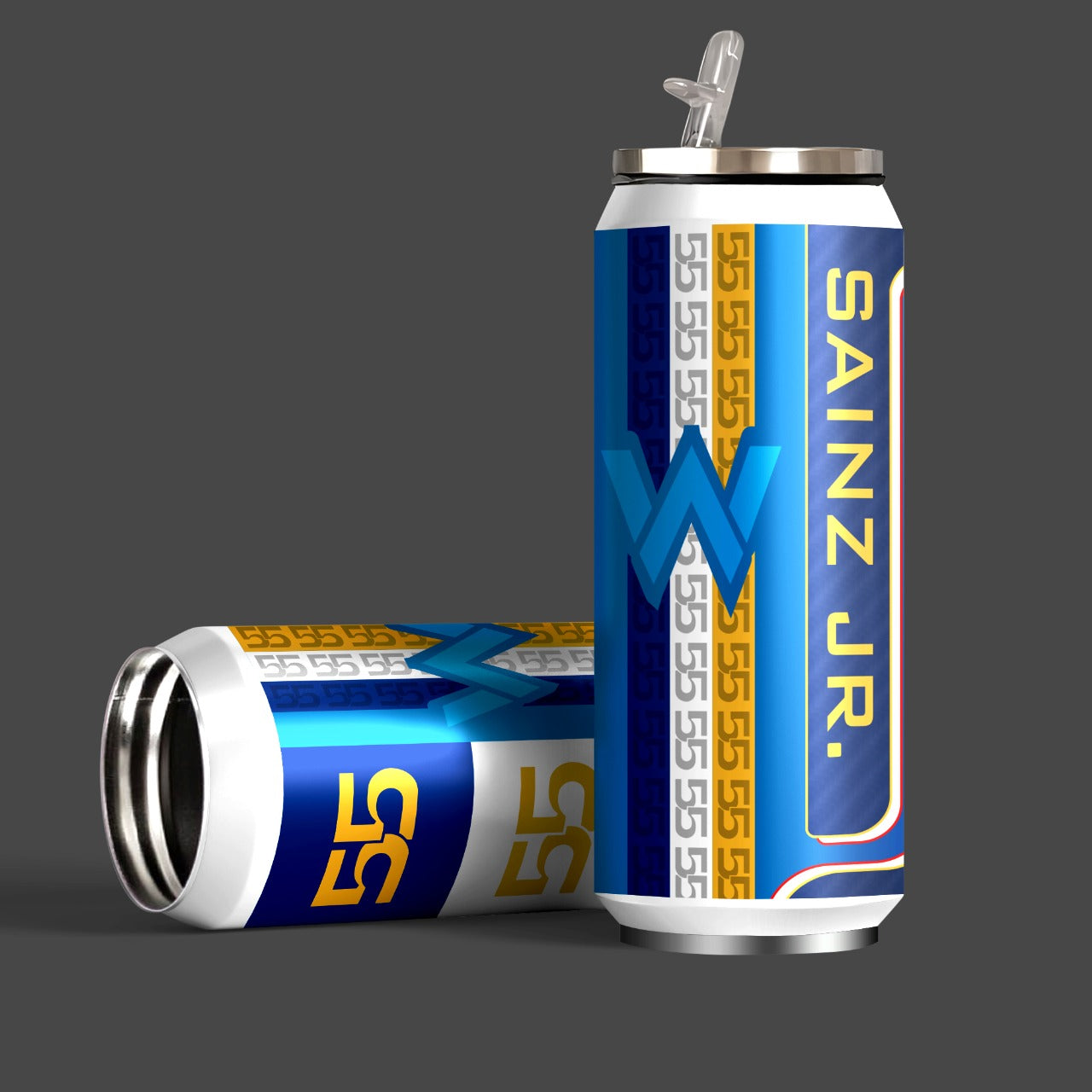 William Racing Carlos Inspired Art Sipper Can