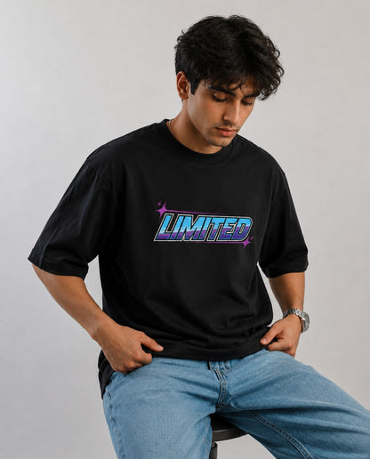 Skyline 400R Art Oversize Black Cotton T-shirt