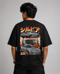 Rocket Bunny S15 Street Art Oversize Black Cotton T-shirt