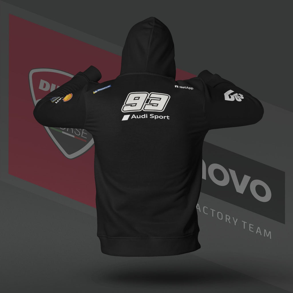 Marc Marquez Edition Black Drop Shoulder Hoodie