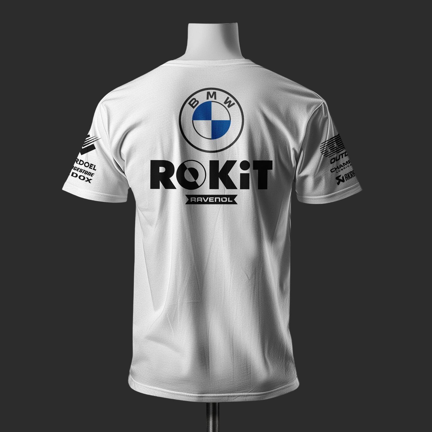 BMW Alpha Racing White Cotton  T-shirt