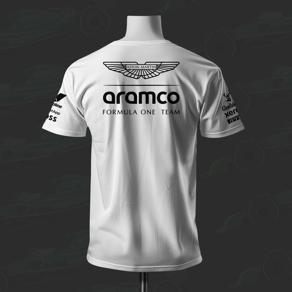 A Martin  F1 Racing Team Inspired Cotton T-shirt