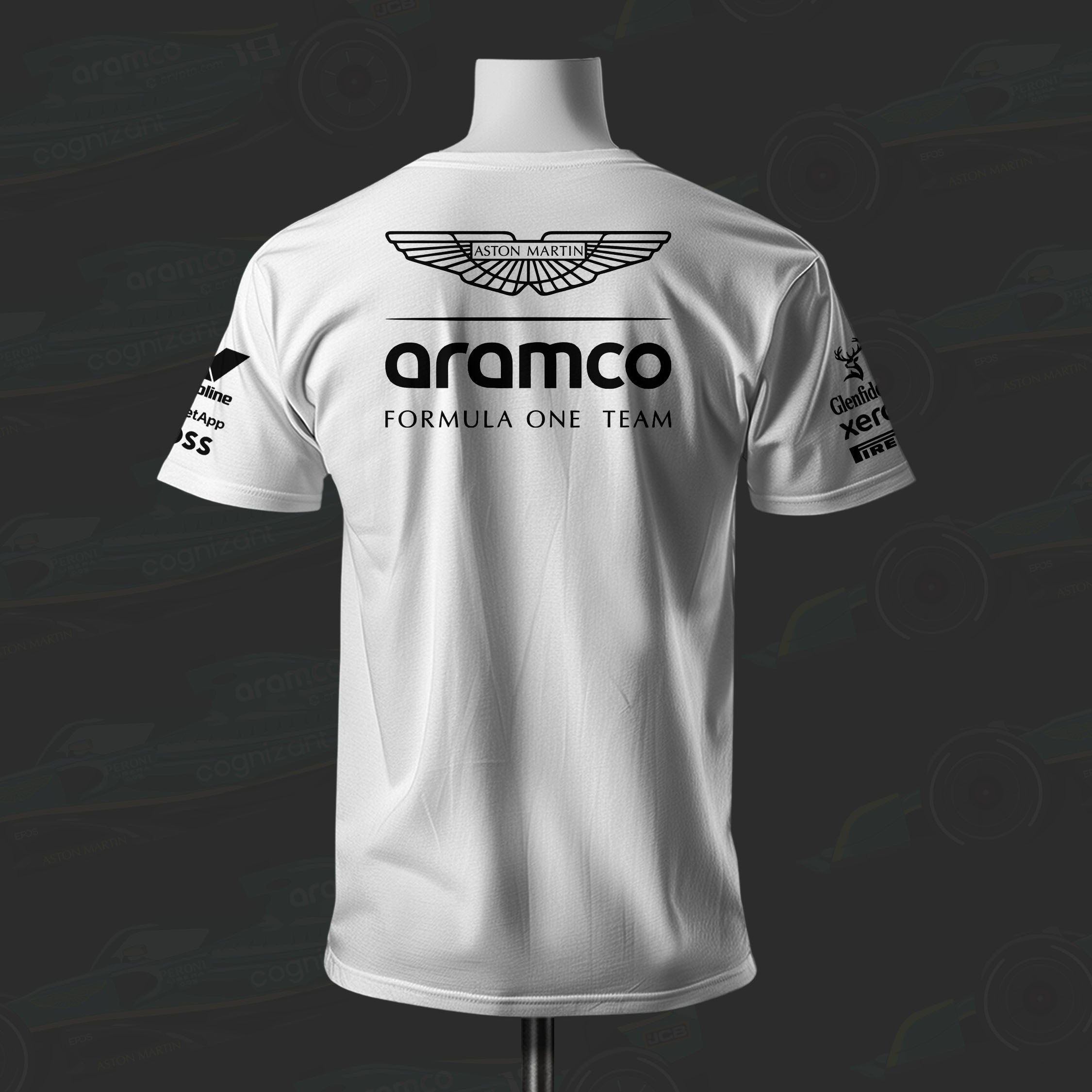 A Martin  F1 Racing Team Inspired Cotton T-shirt
