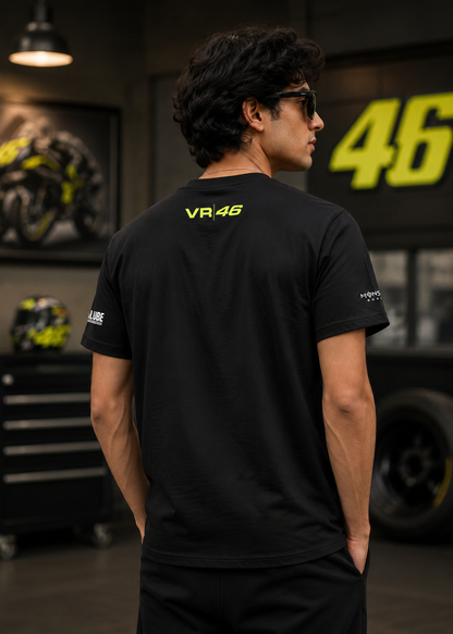Valentino Rossi VR46 2.0 Black Cotton T-Shirt