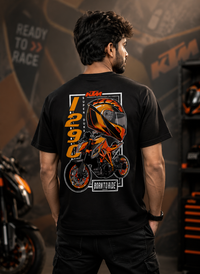 Fan Art Born to Ride Black Cotton T-Shirt